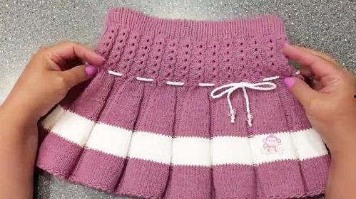 宝宝裙子棒针编织视频,温馨可爱，一针一线编织爱意